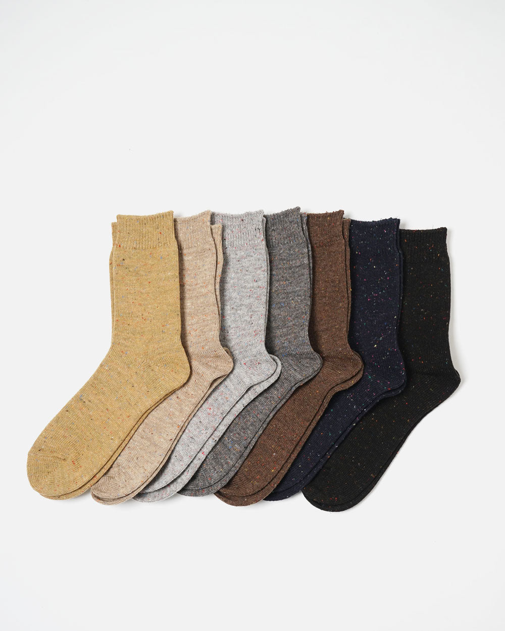 Wool Nep Socks / Beige