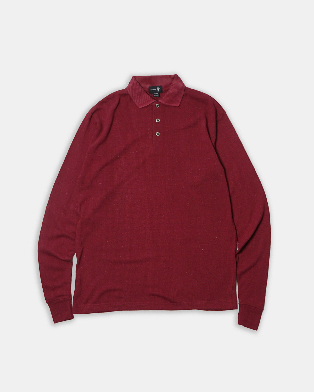 Silk Nep Polo L/S / Burgundy