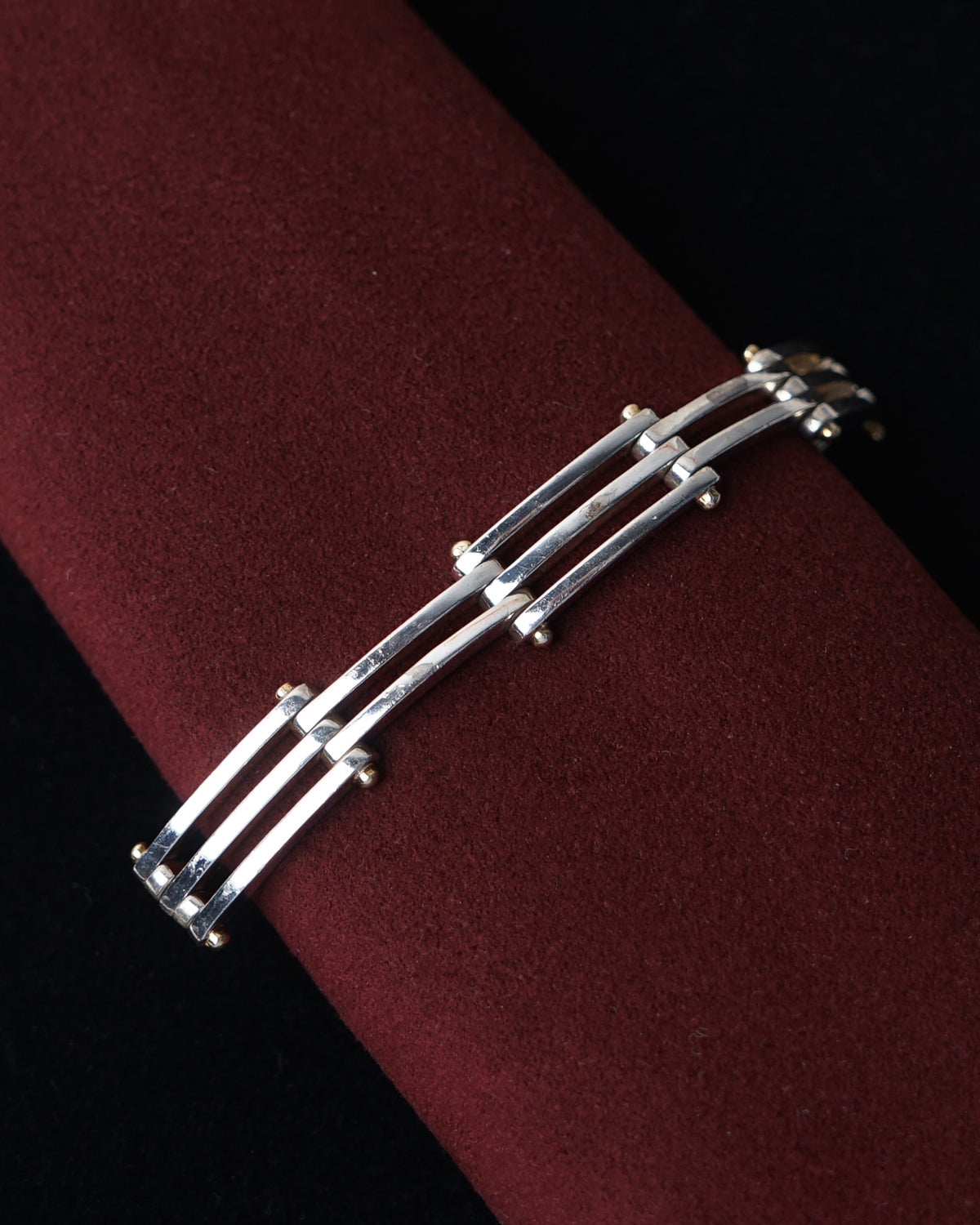 Silver x 18k Gold Gatelink Bracelet