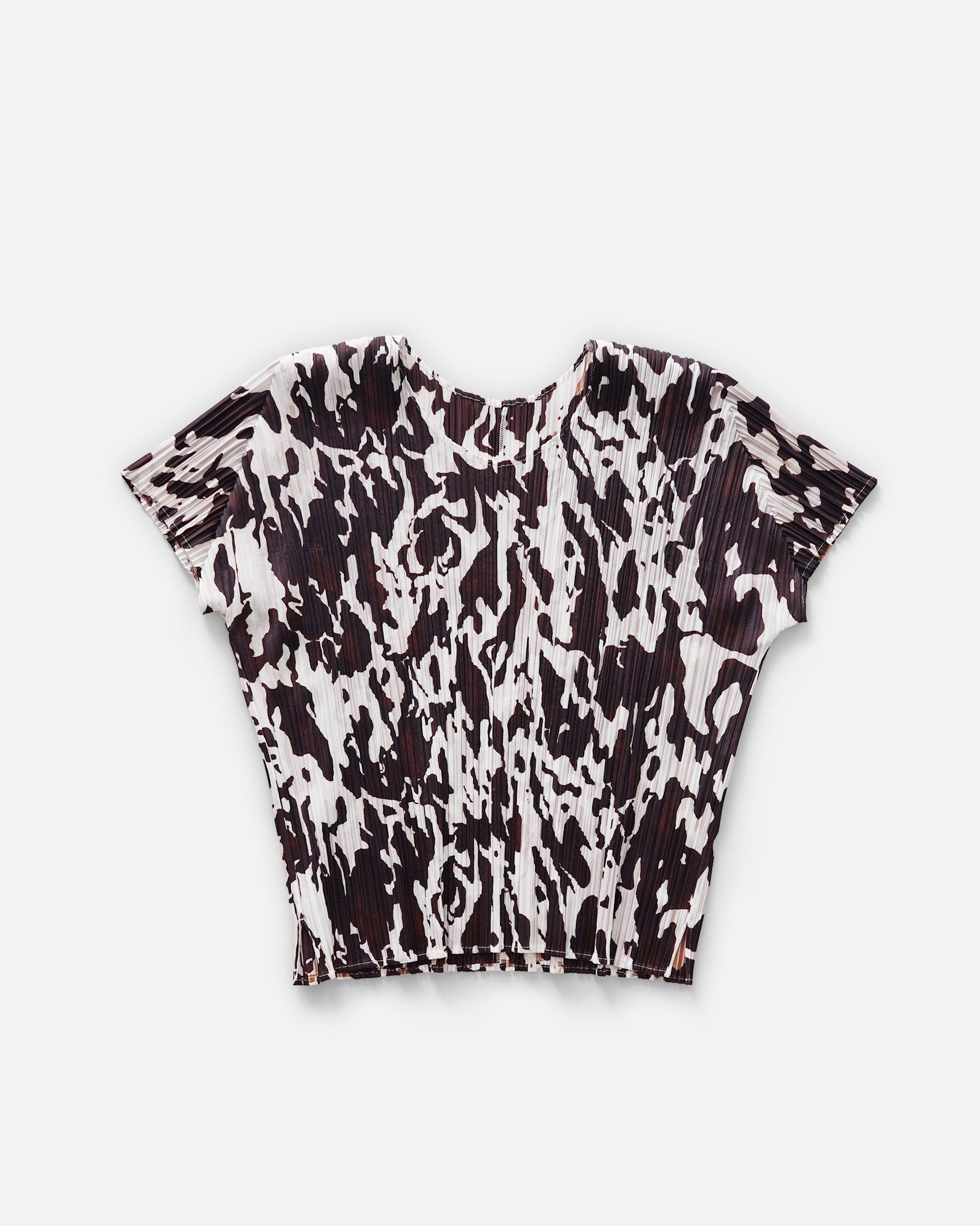 Issey MIyake Pleats Please Printed S/S Top Made in Japan – Front