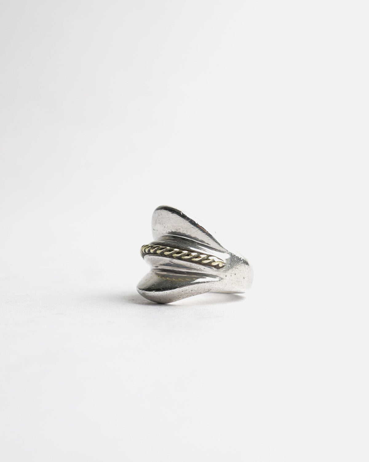Silver x Brass Ring / size: 8