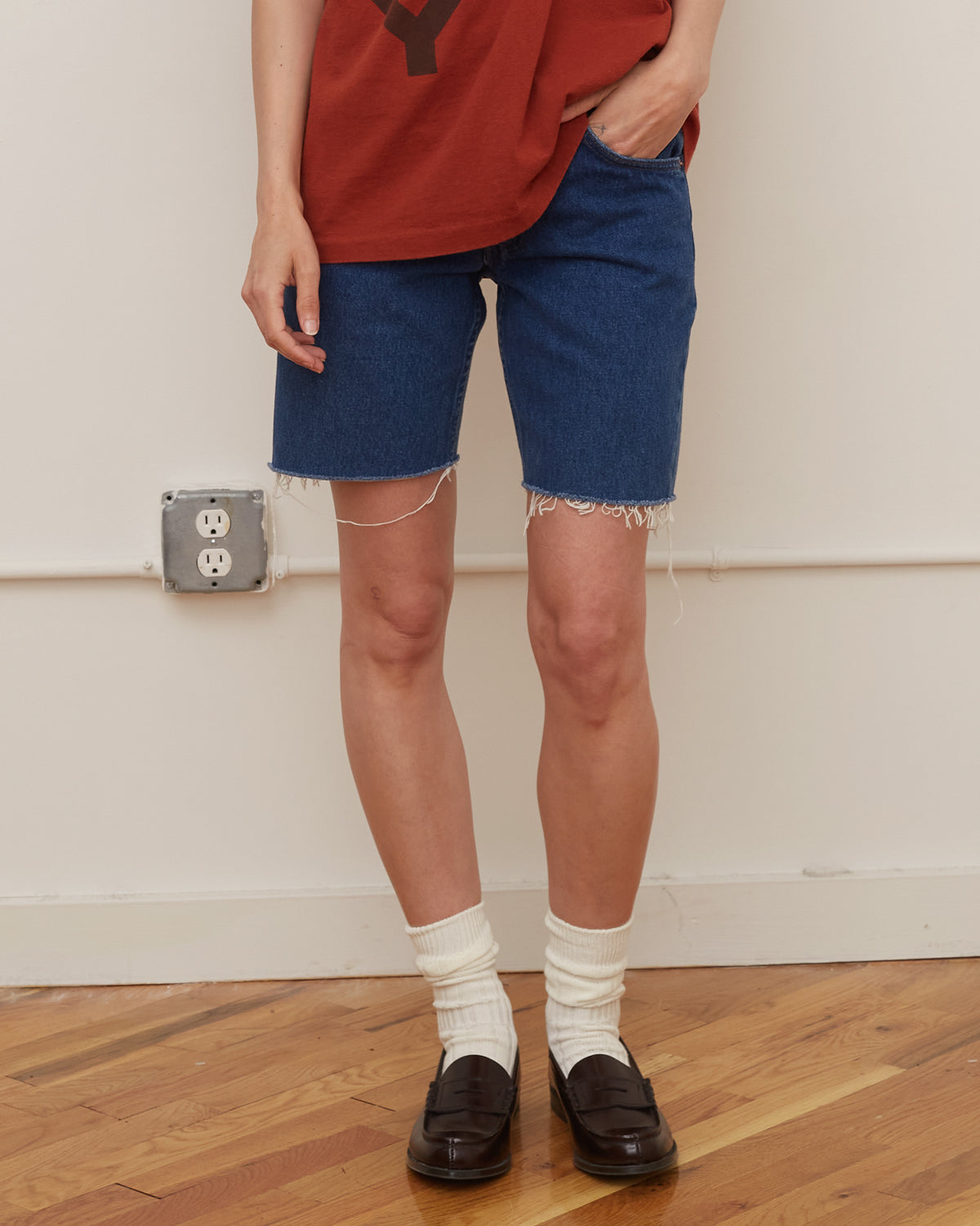 Denim Shorts Long / size: 29