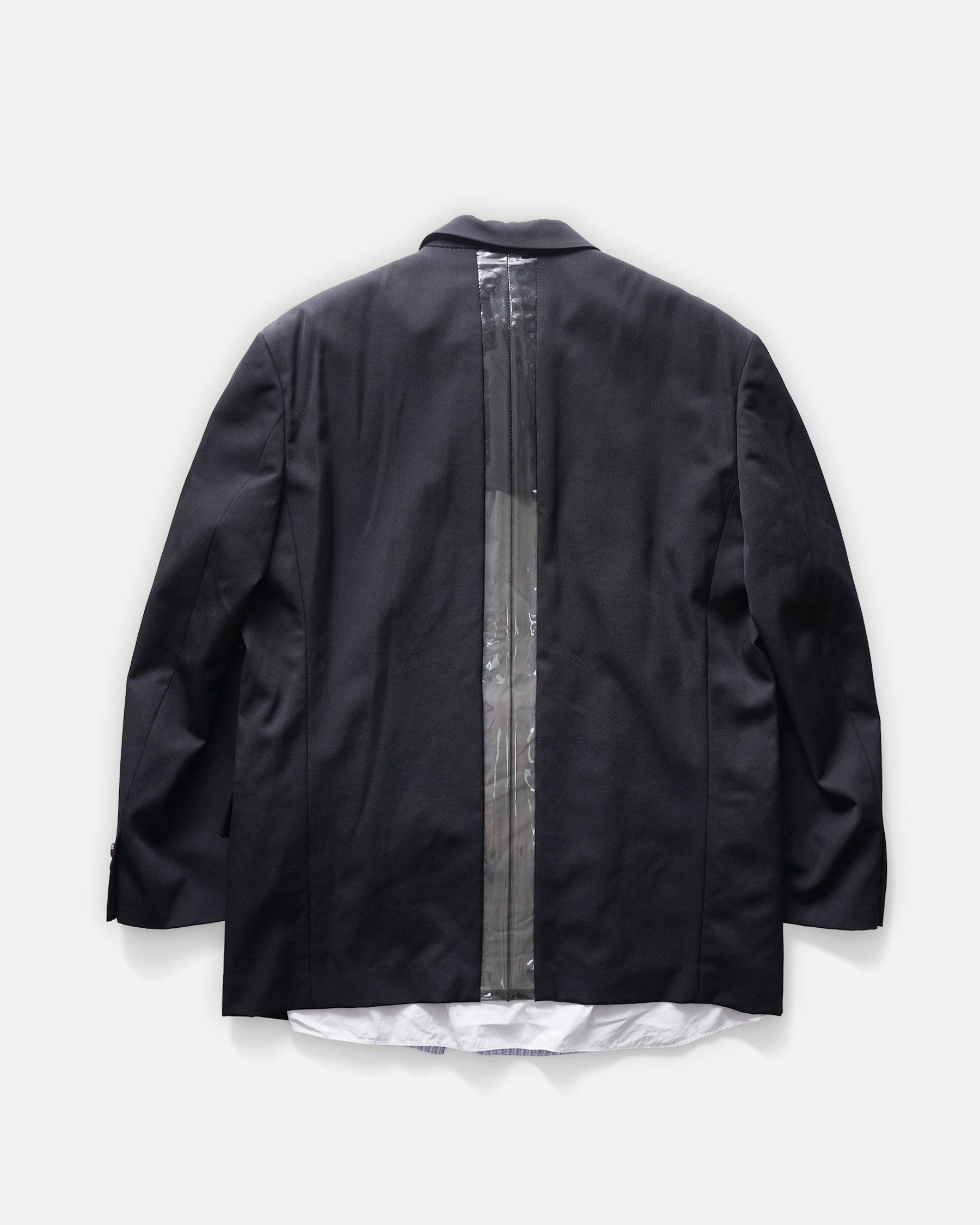 COMME des GARÇONS HOMME Sheer Back Wool Jacket Made in Japan