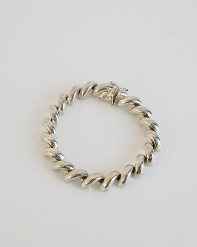 Silver Rope Chain Bracelet