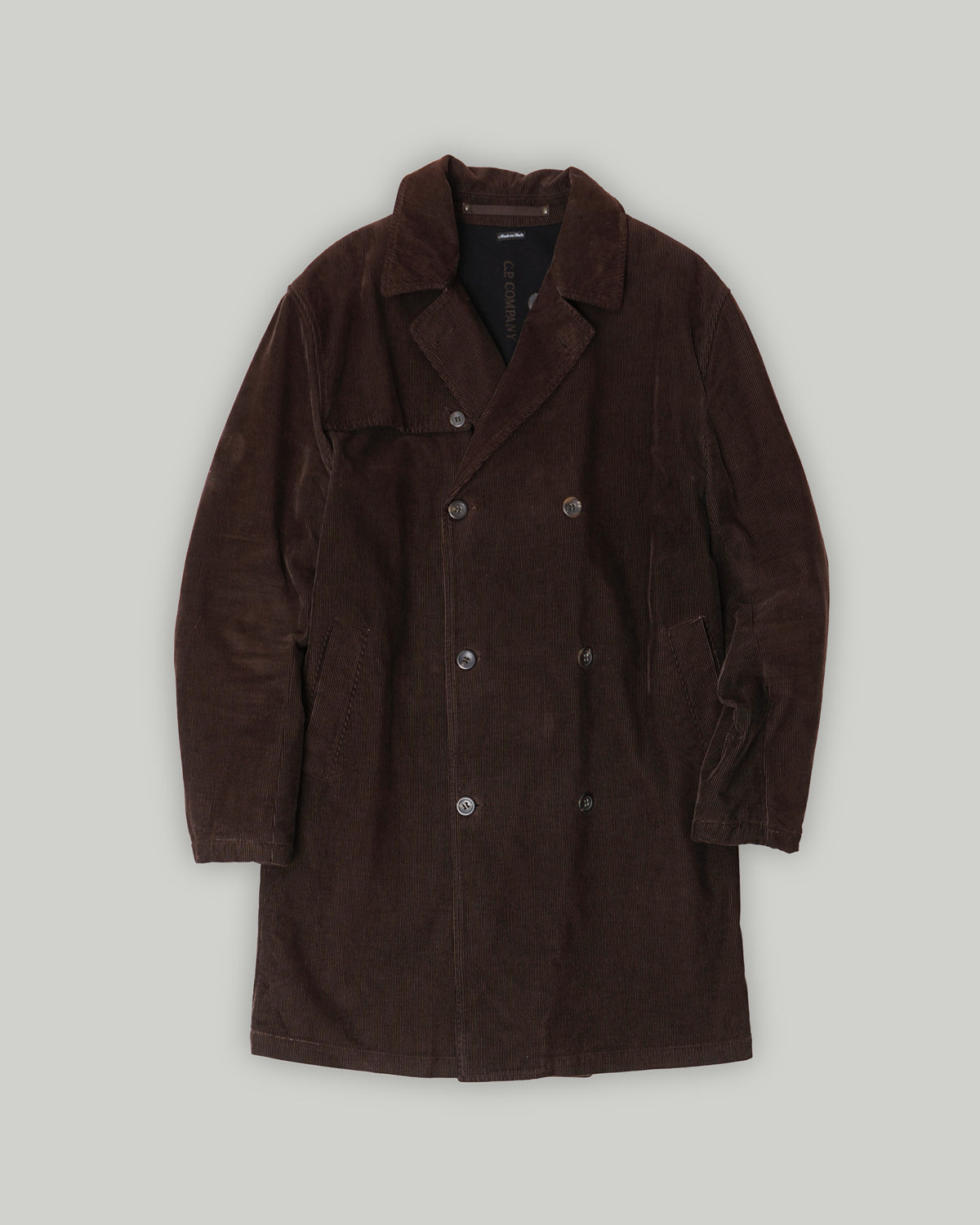 Double Breasted Corduroy Coat