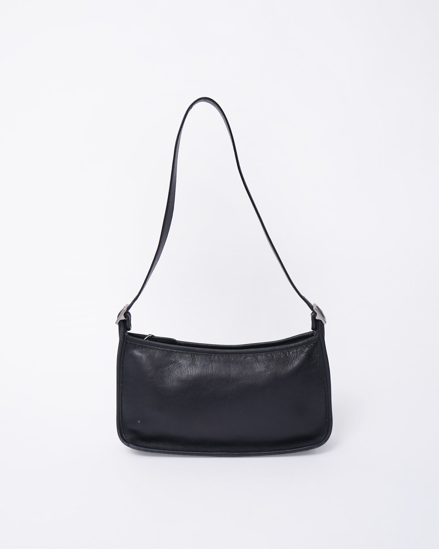 Black Leather One Shoulder Bag – Front General Store