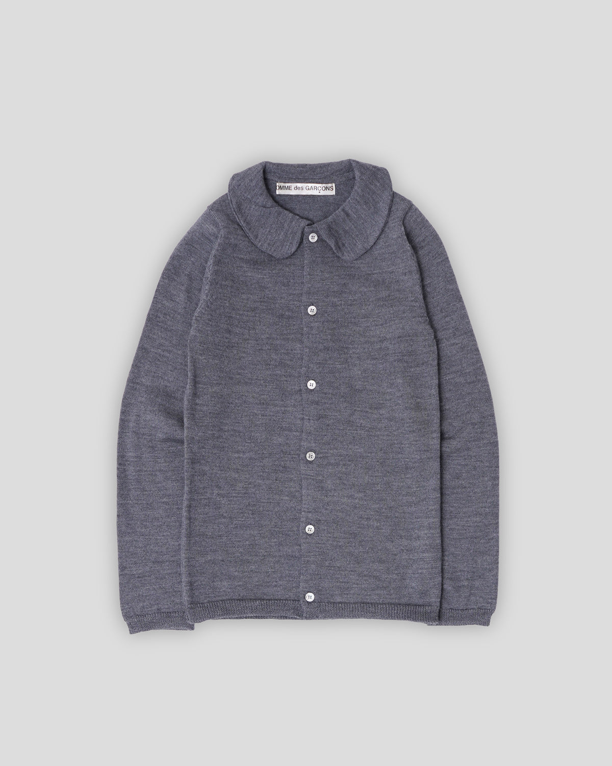 Round Collar Knitted Cardigan