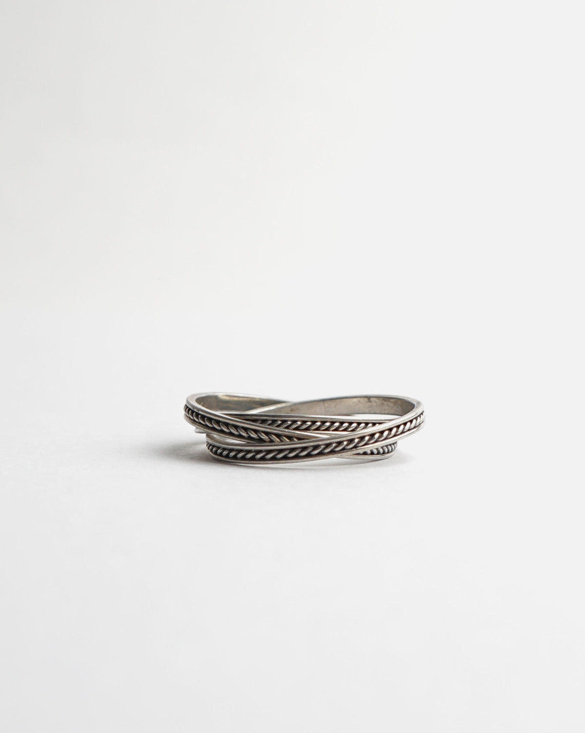 Silver Triple Ring / size: 11