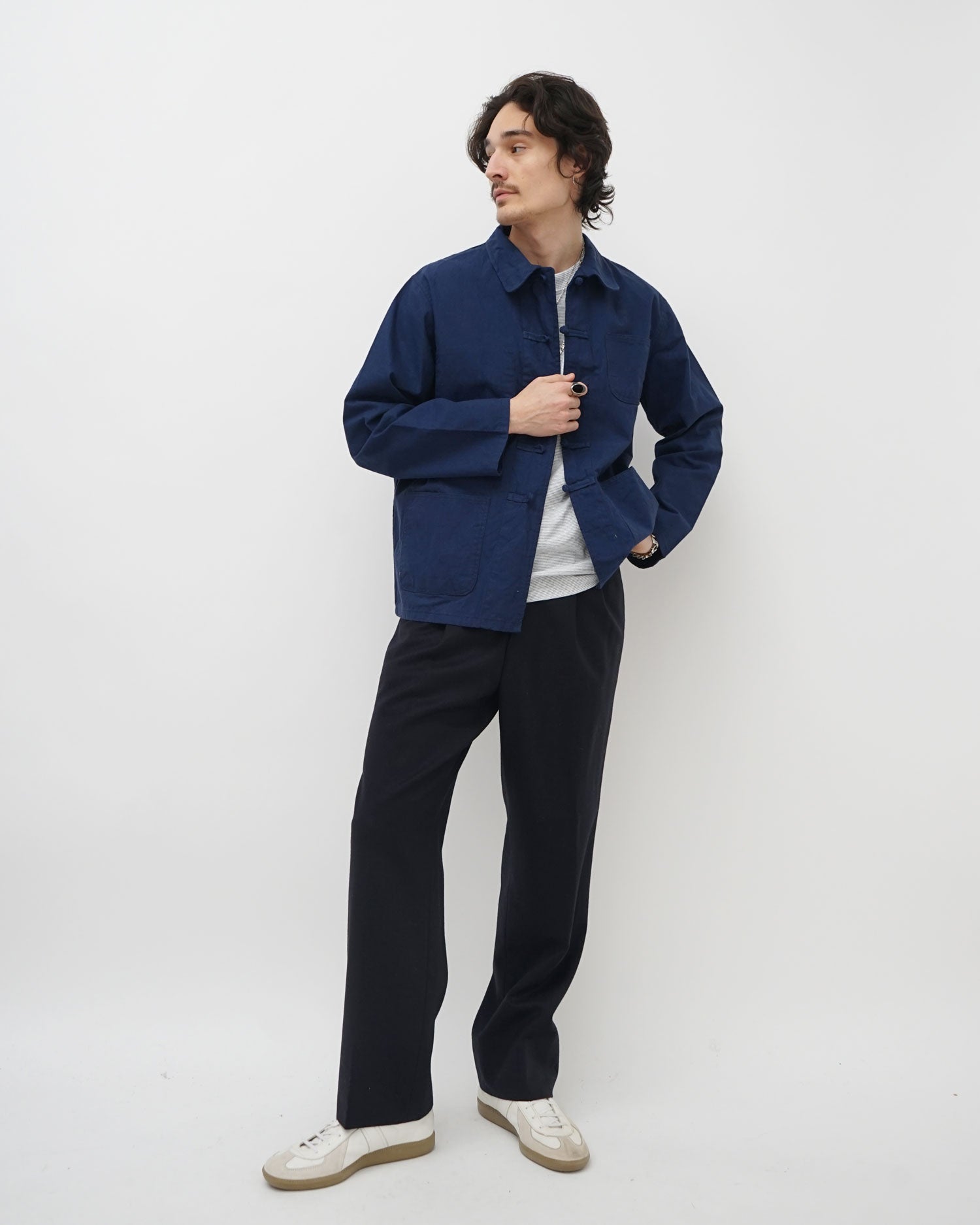 French China Work Jacket / Navy