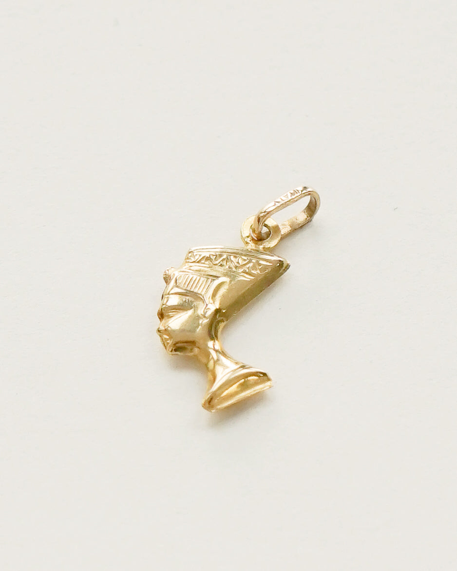 14k Gold Nefertiti Charm
