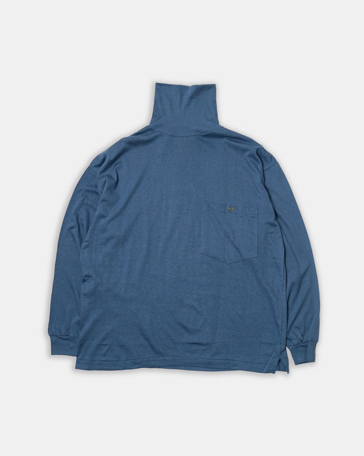Pocket Turtle Neck L/S / Blue