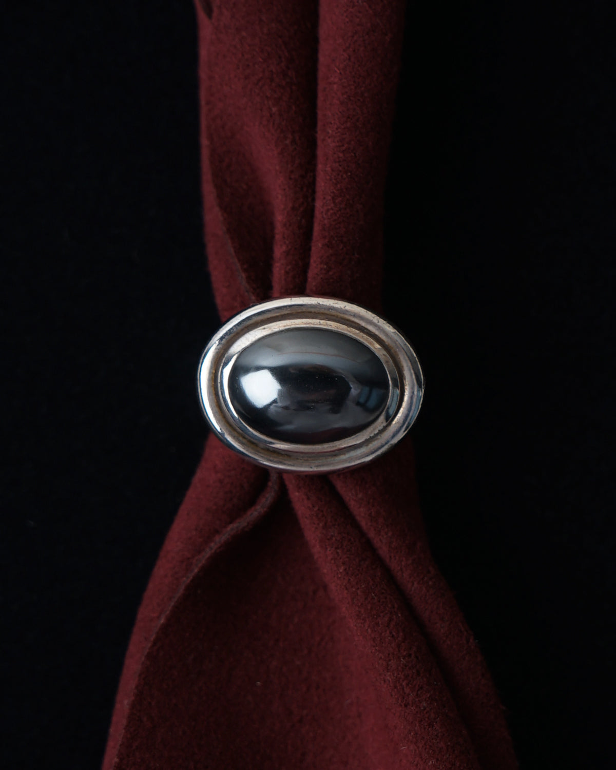 Silver x Hematite Ring