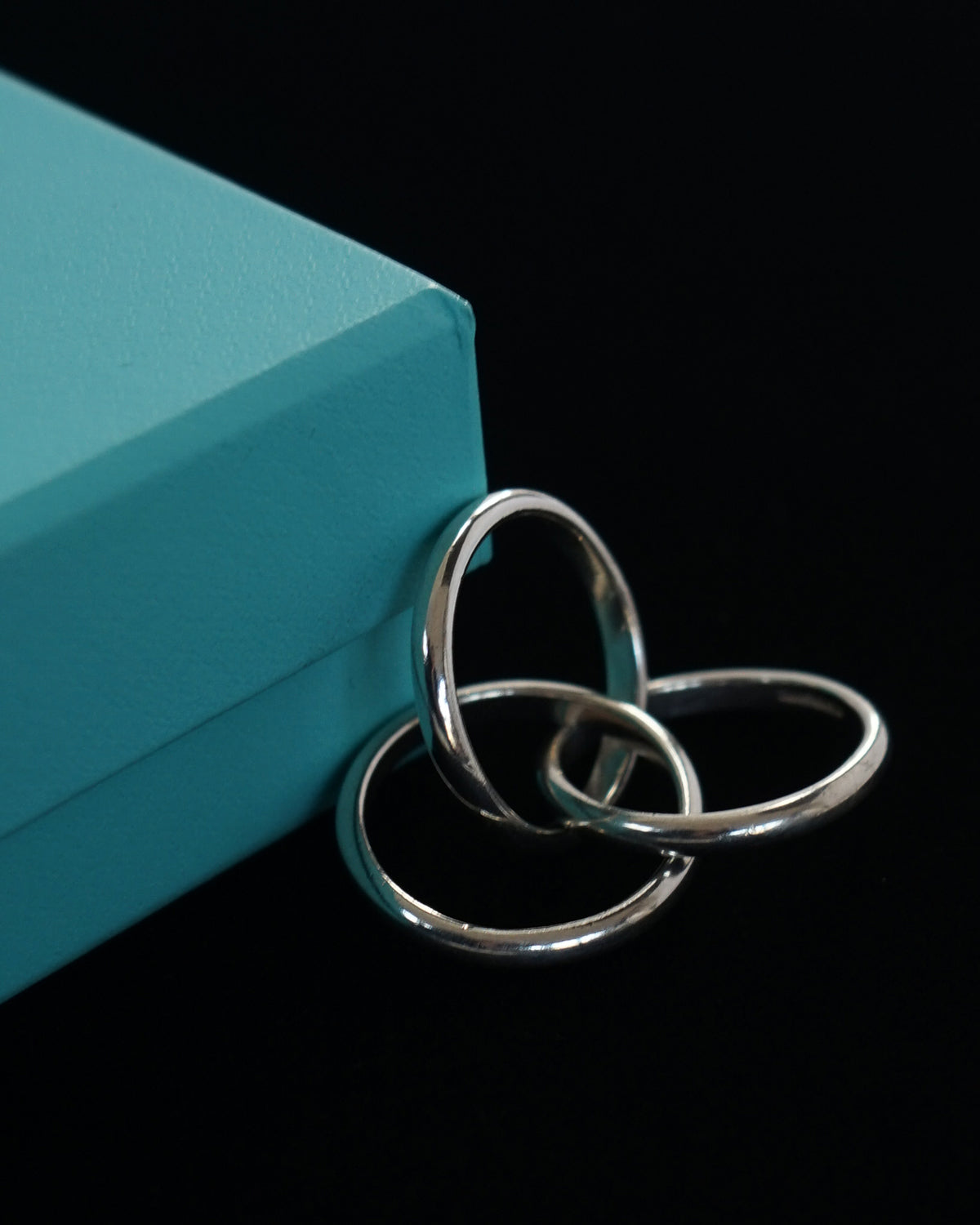 Silver Trinity Ring / size: 8