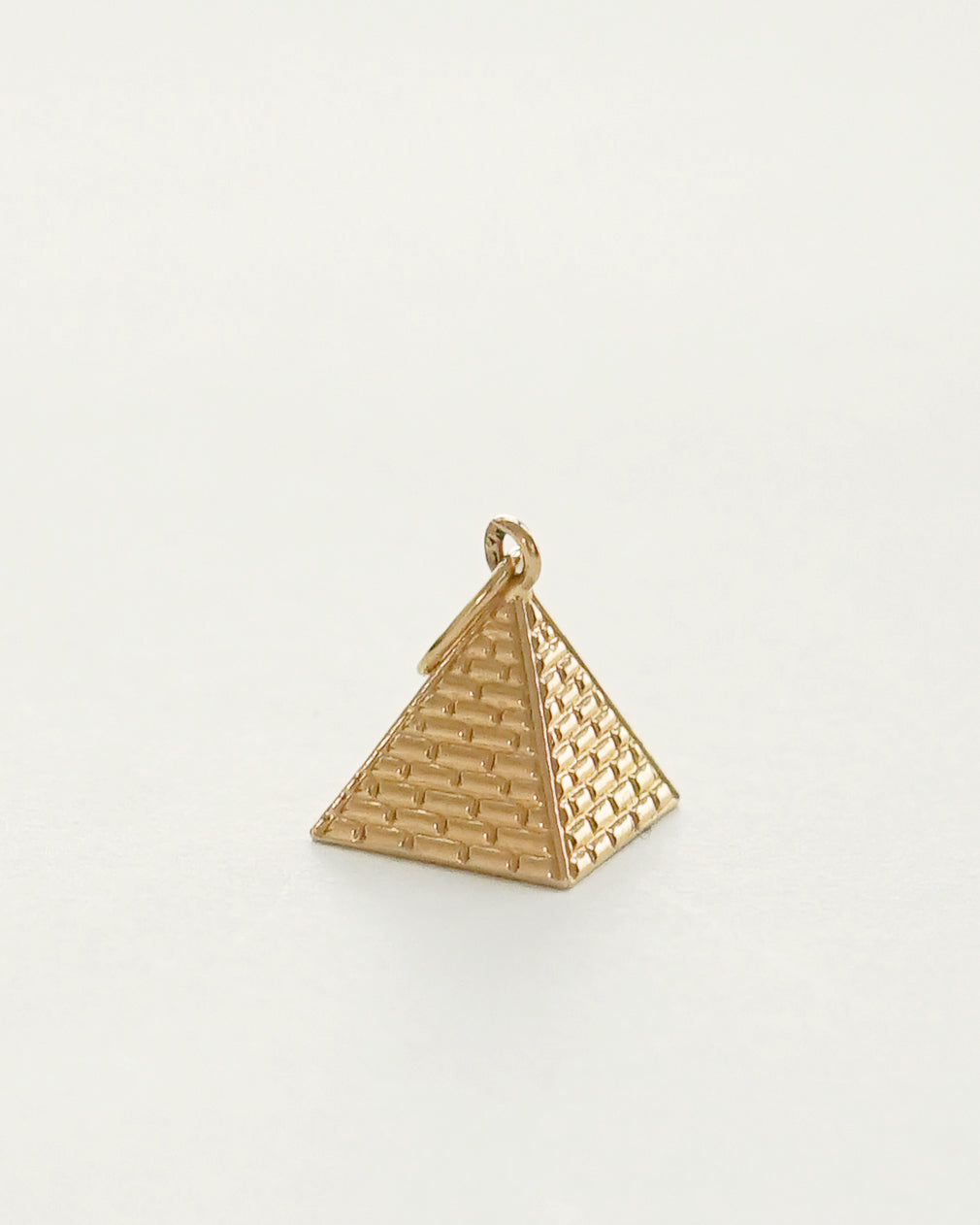 18k Gold Pyramid Charm