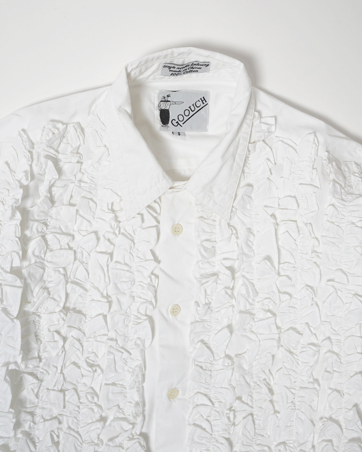 White Ruffle Shirt M White Ruffle Shirt M
