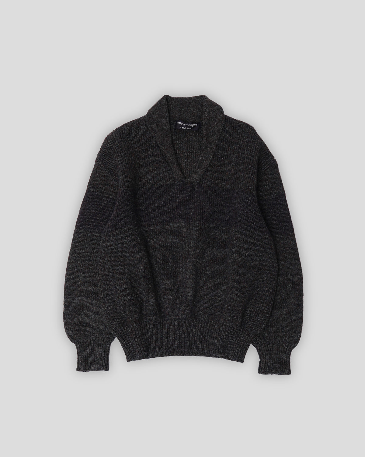 Shawl Collar Knitted Sweater