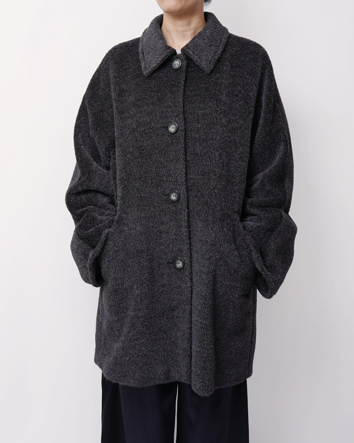 Alpaca/ Wool Half Coat