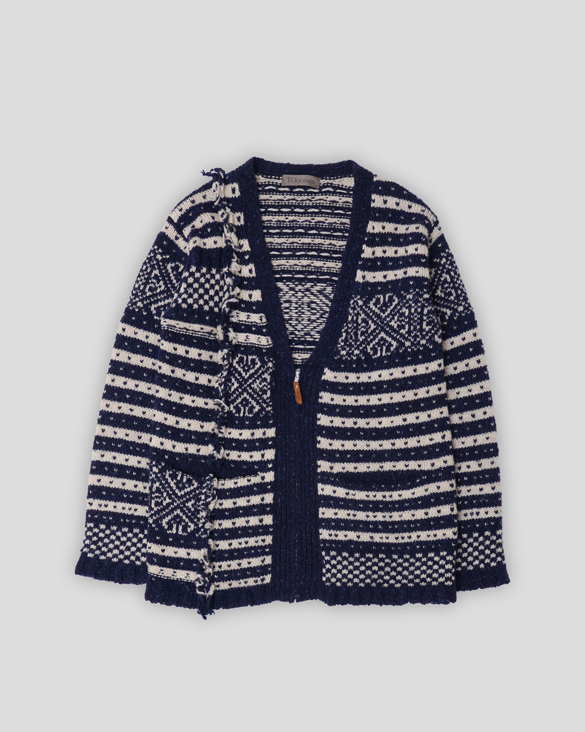Zip-Up Knitted Cardigan