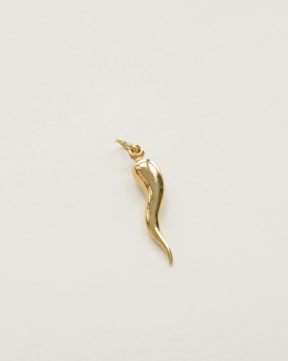 14k Gold Horn Charm