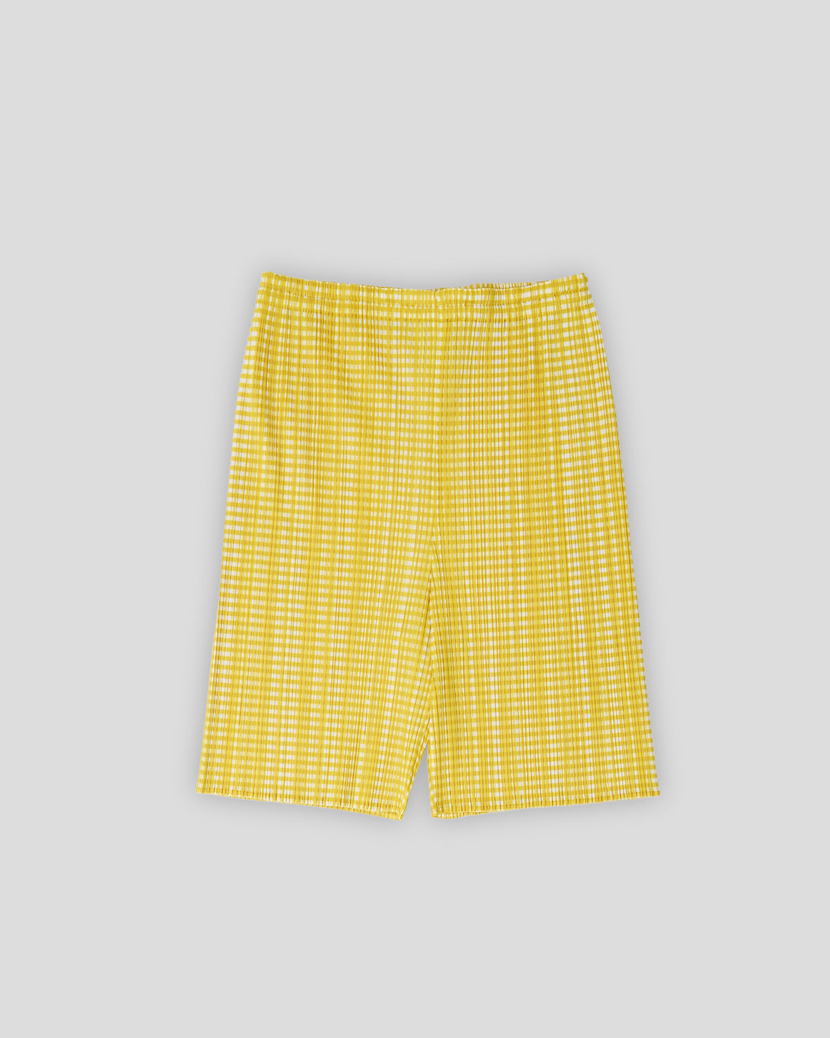 Pleats Please Gingham Check Shorts