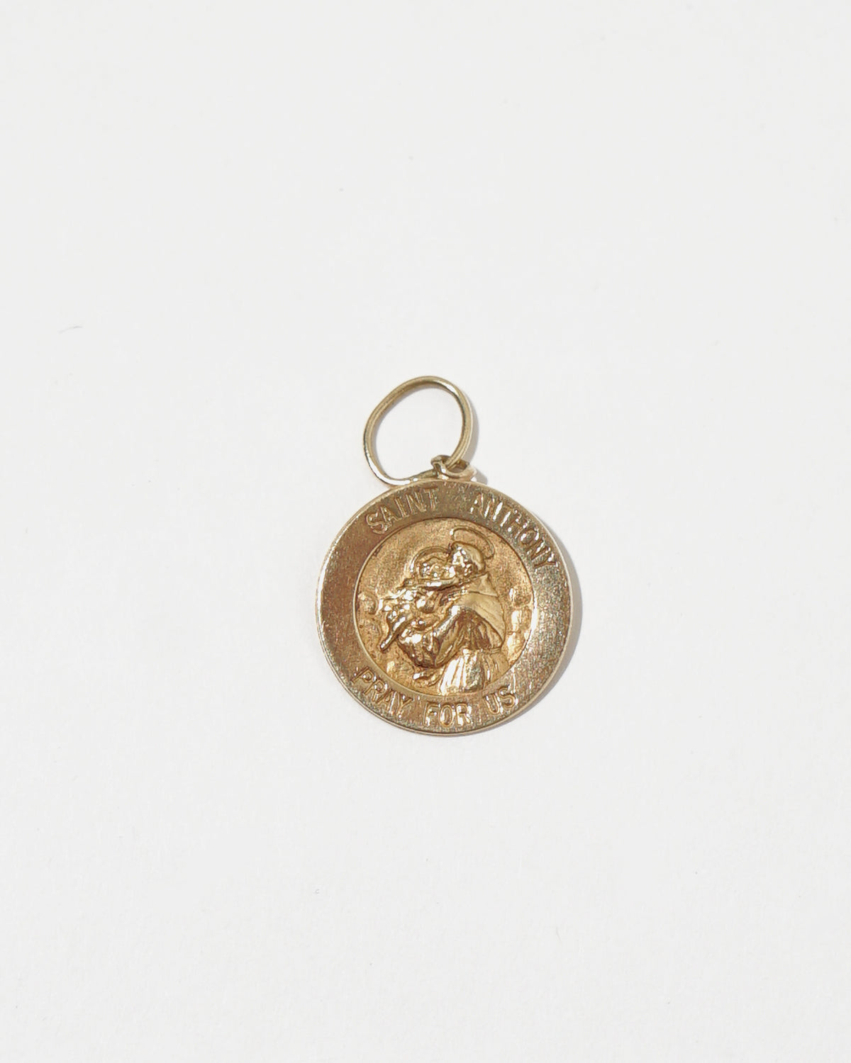 14K Gold St. Anthony Coin Charm