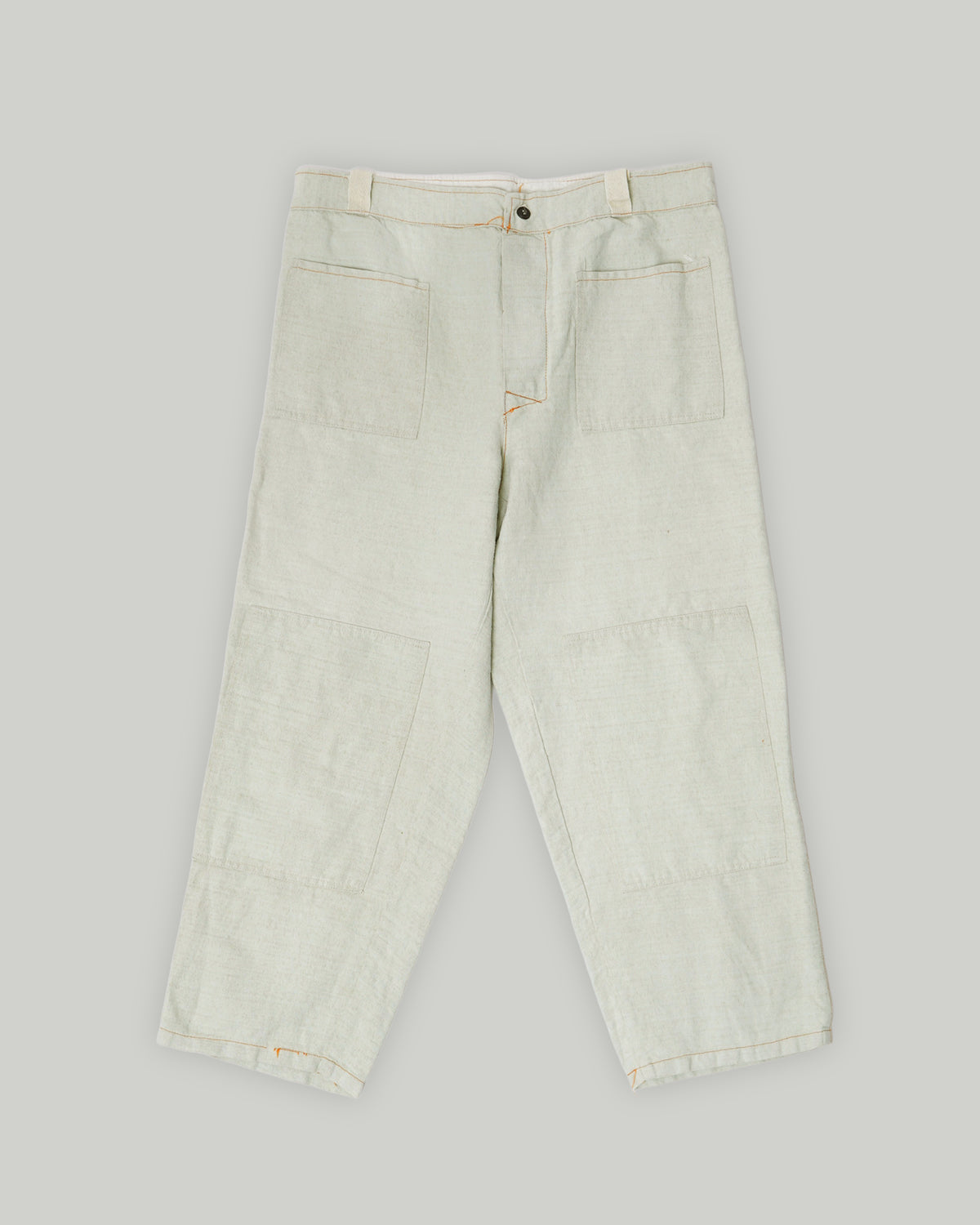 Washed Canvas Work Trousers