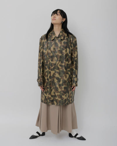 Printed Camo Coat