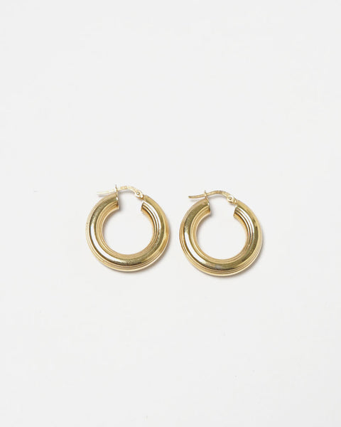 14k Gold Bold Hoop Earrings – Front General Store - Main Image