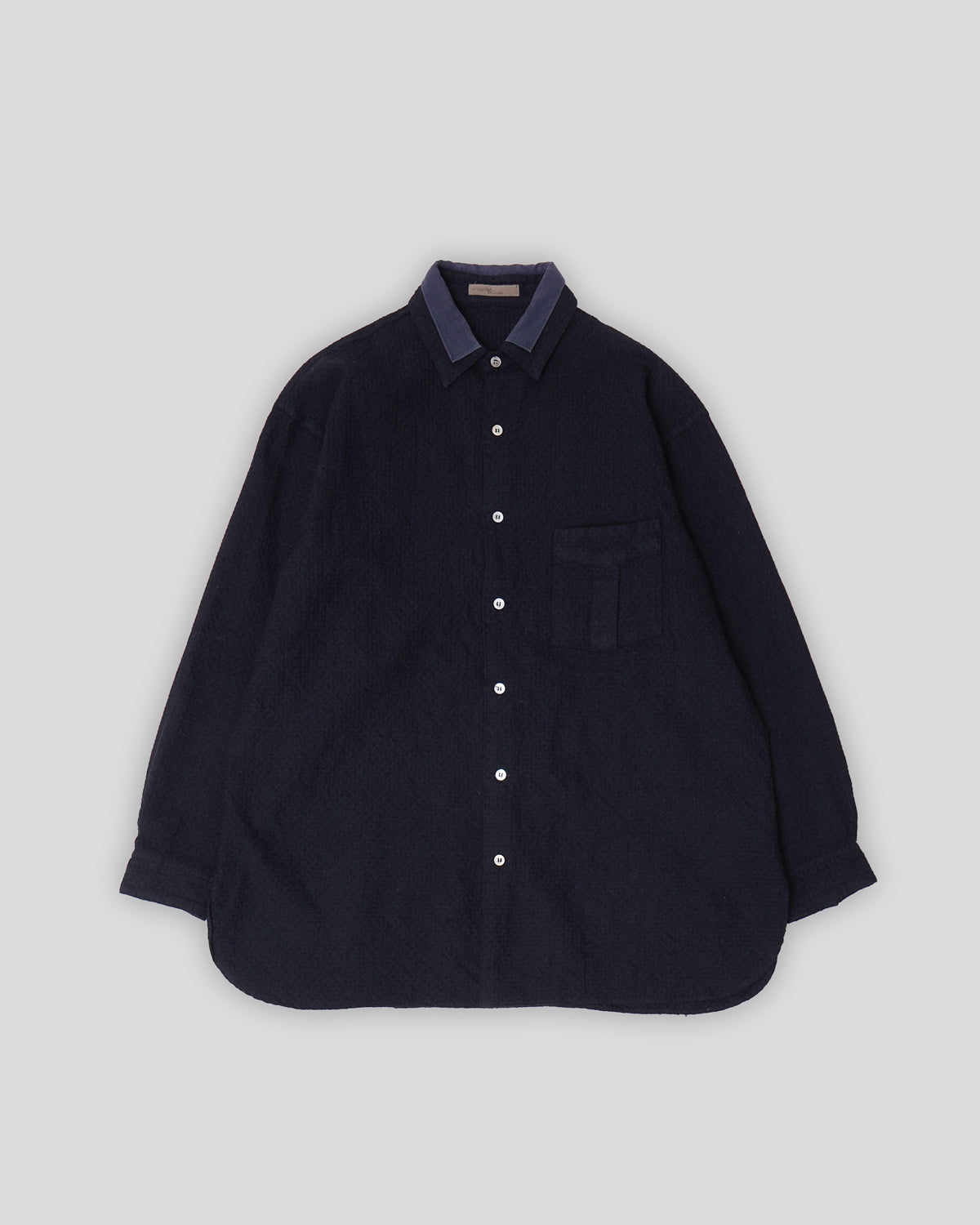 Double Collar Wool Shirt
