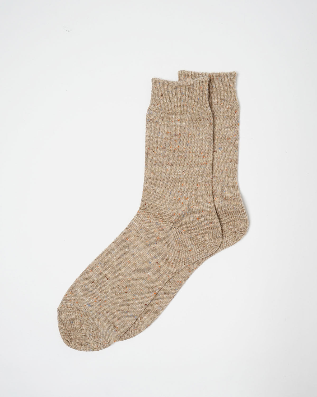 Wool Nep Socks / Beige