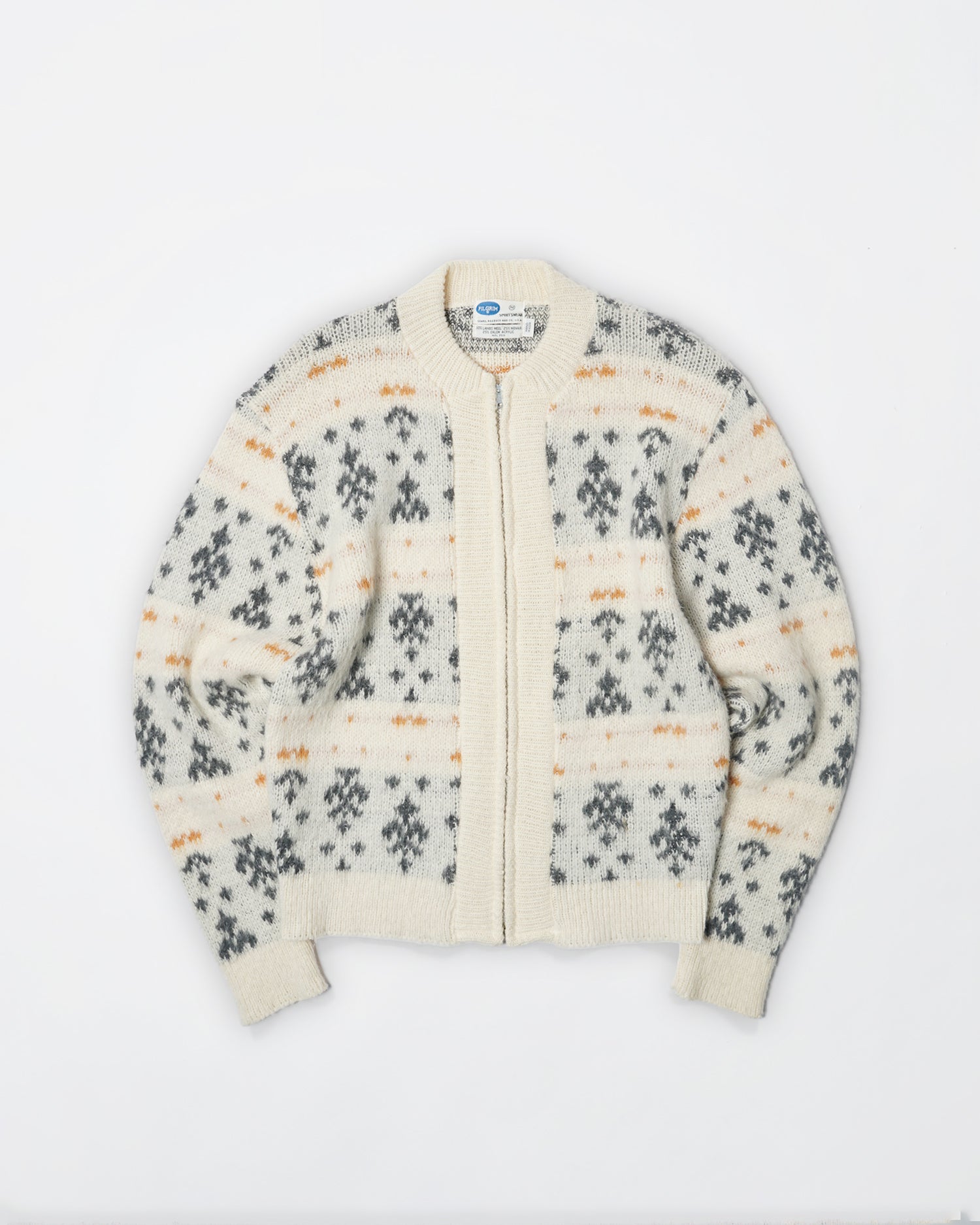 1960's Zip-Up Wool / Mohair Cardigan – Front General Store