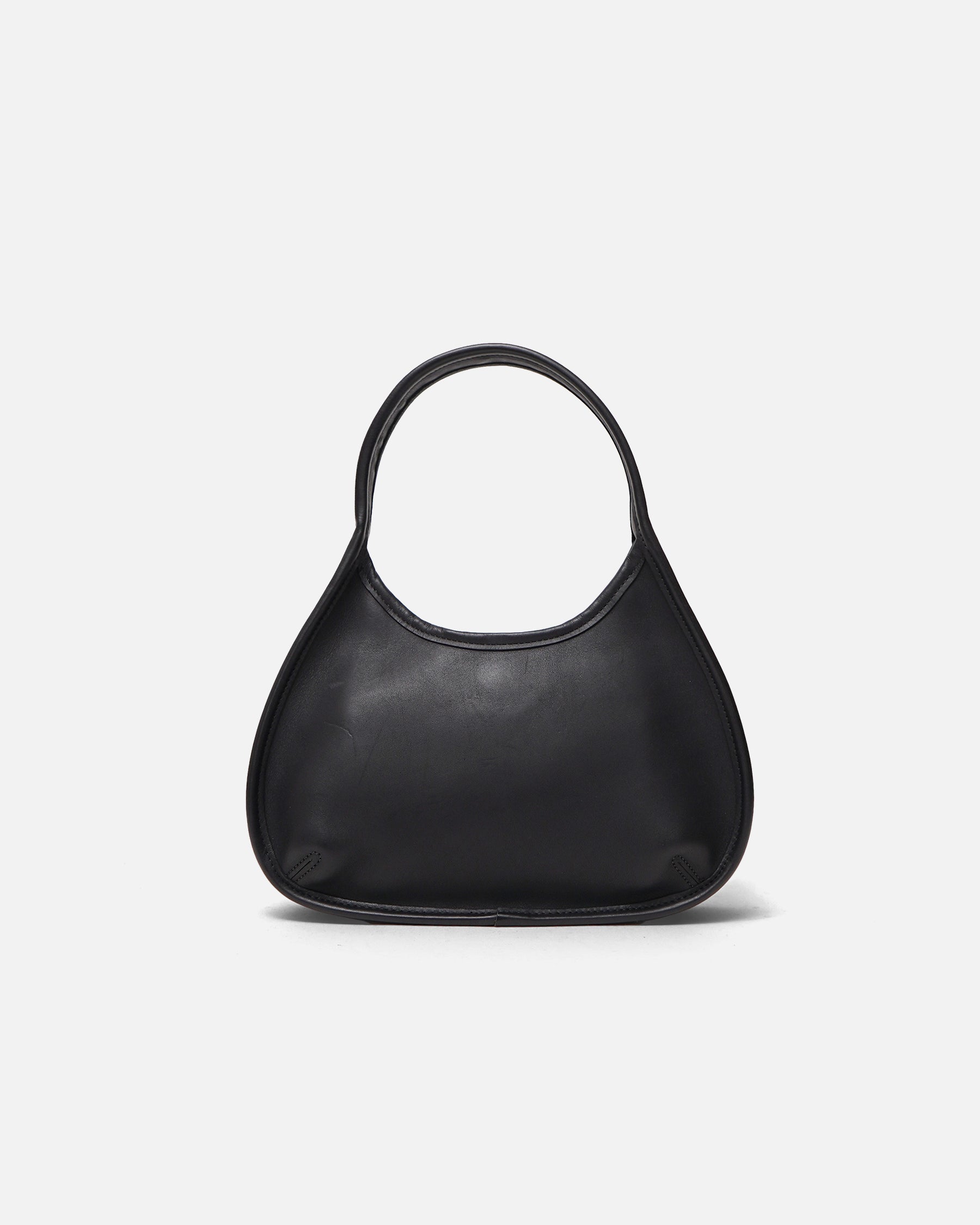 Black Leather One Shoulder Bag – Front General Store