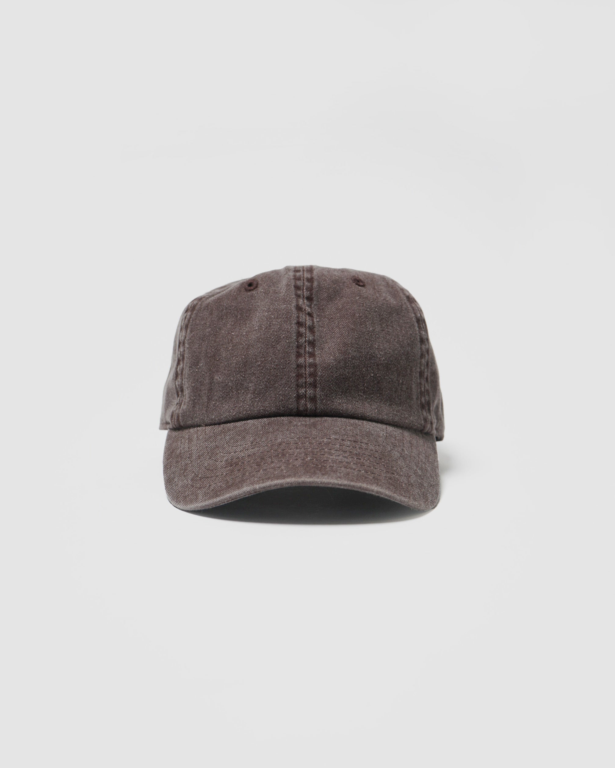 Washed Cotton 6-Panel Cap / Brown