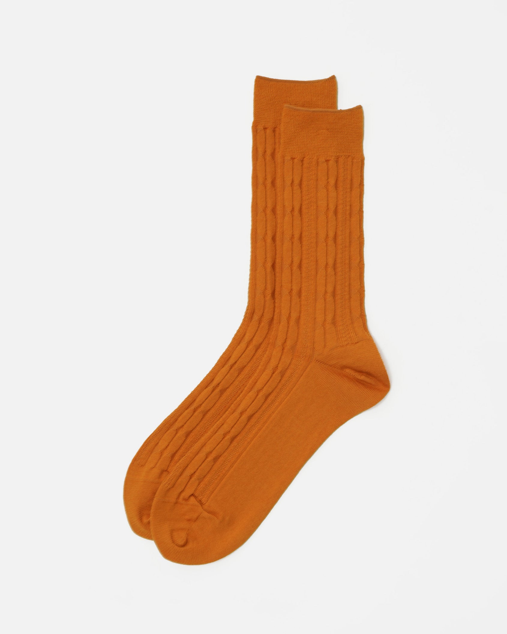 FGS Originals - Wool Cable Socks / Orange