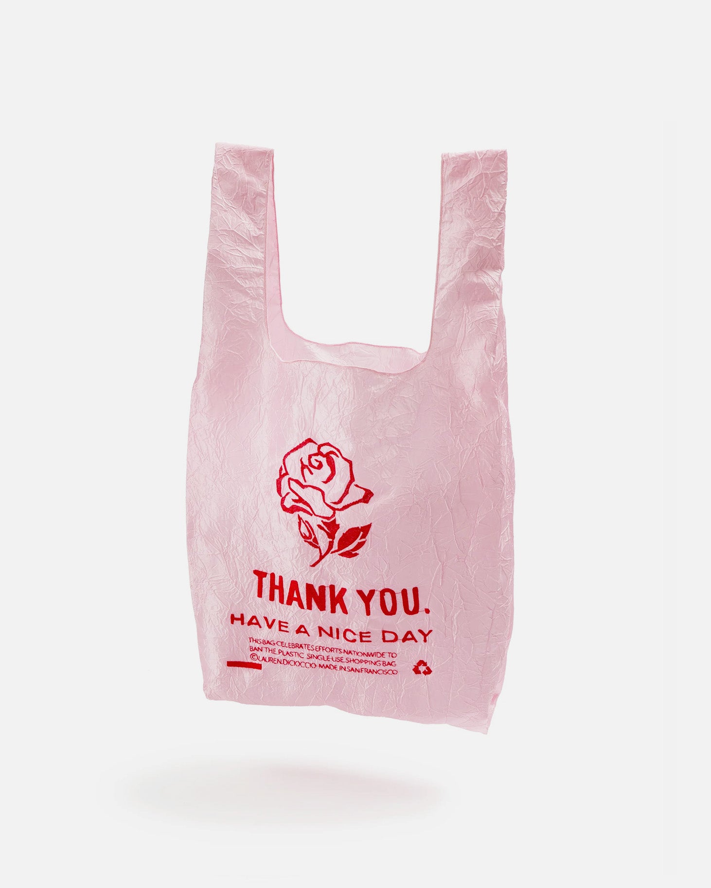 Thank You Tote Bag / Rose