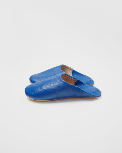 Moroccan Babouche Basic Slippers / Majorelle Blue