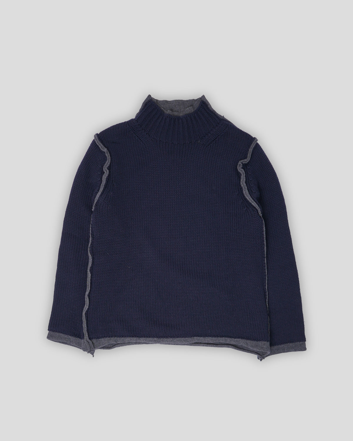 Mock Neck Layered Sweater