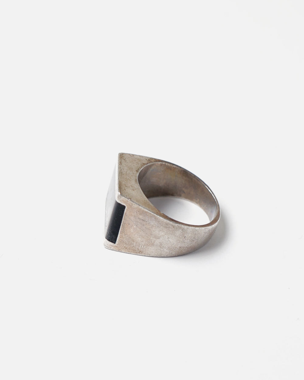 Silver x Onyx Ring / size: 12.5
