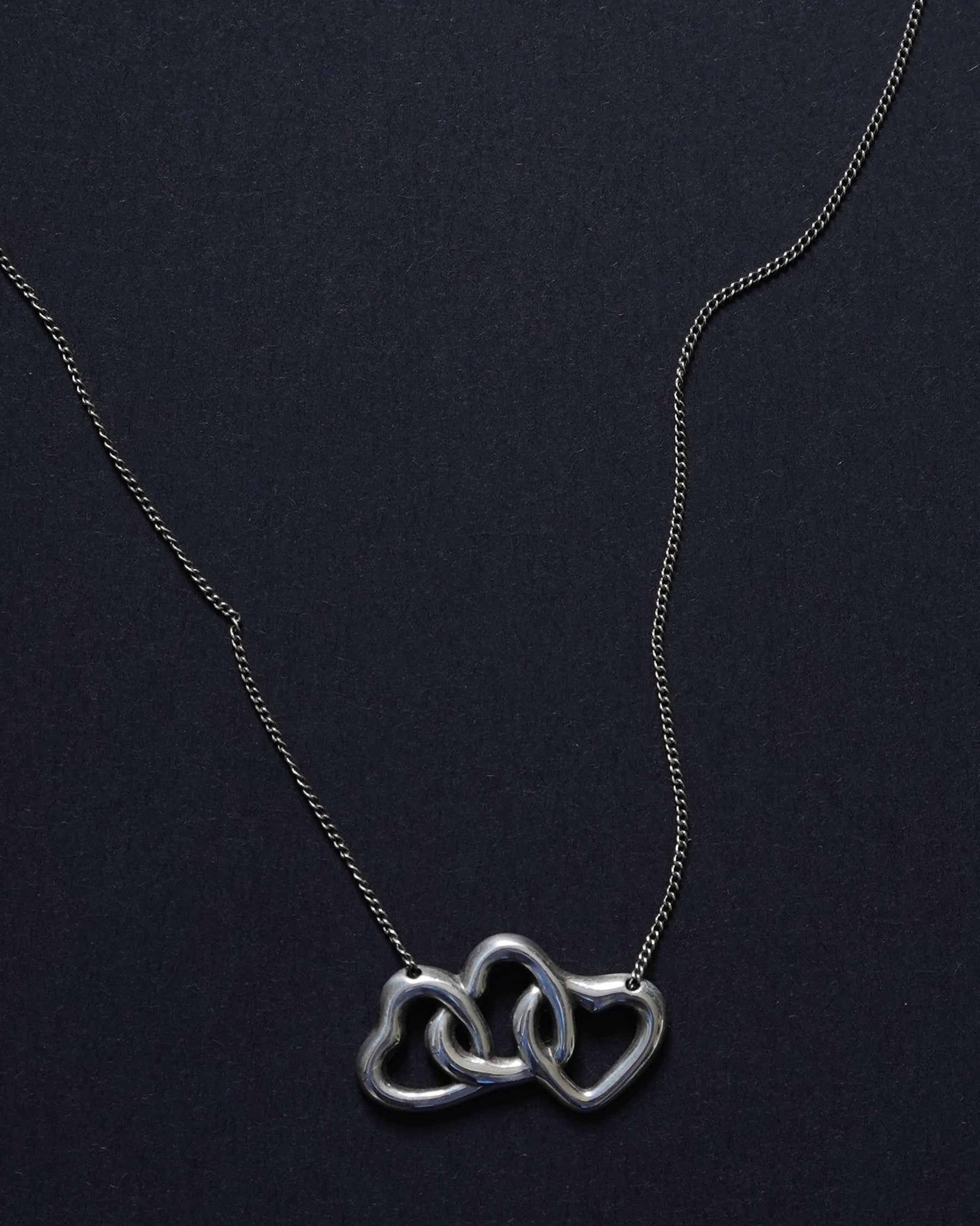 Silver Triple Heart Necklace – Front General Store