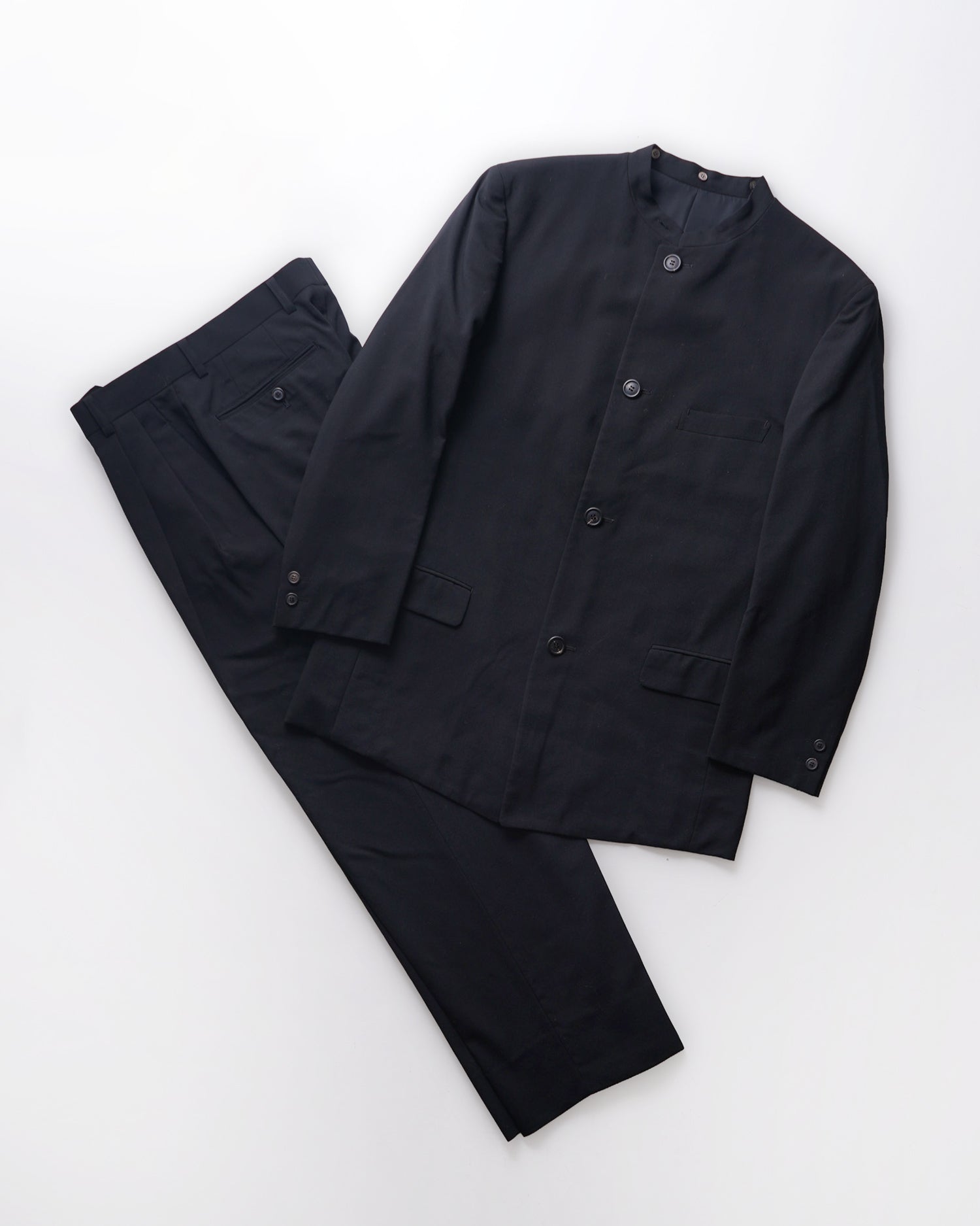 Band Collar Jacket & Slacks Size: W32 – Front General Store