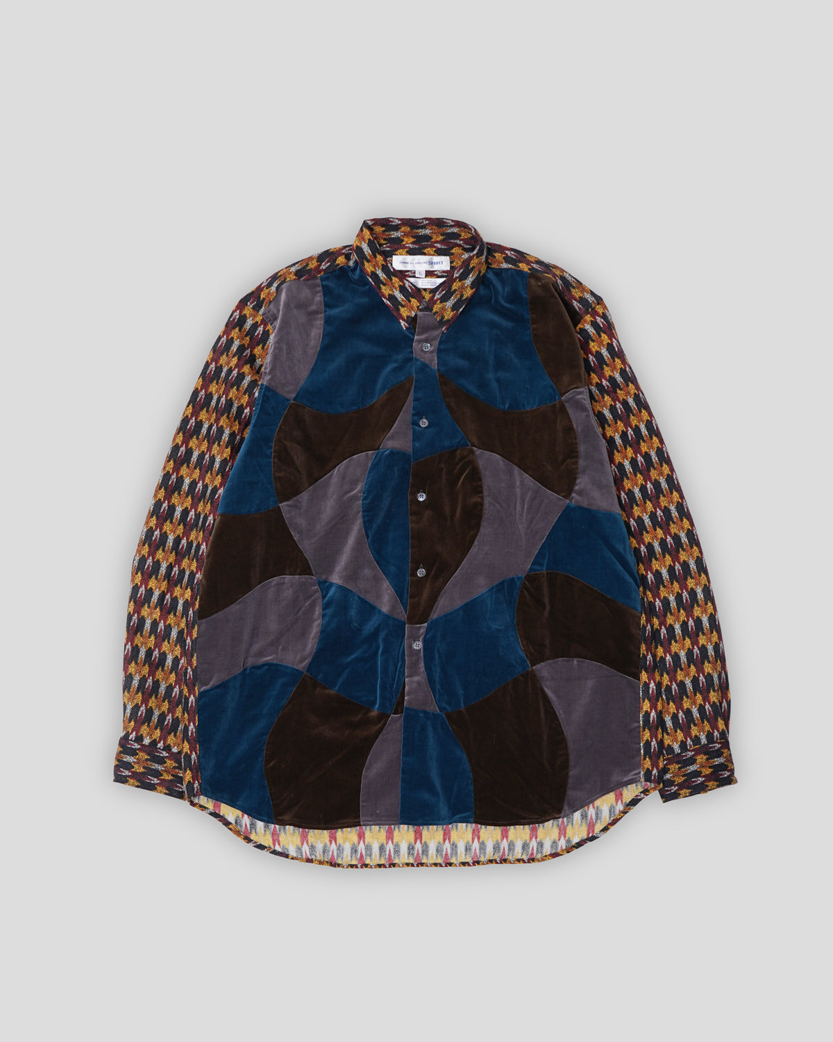 Velour Patch Work Shirt