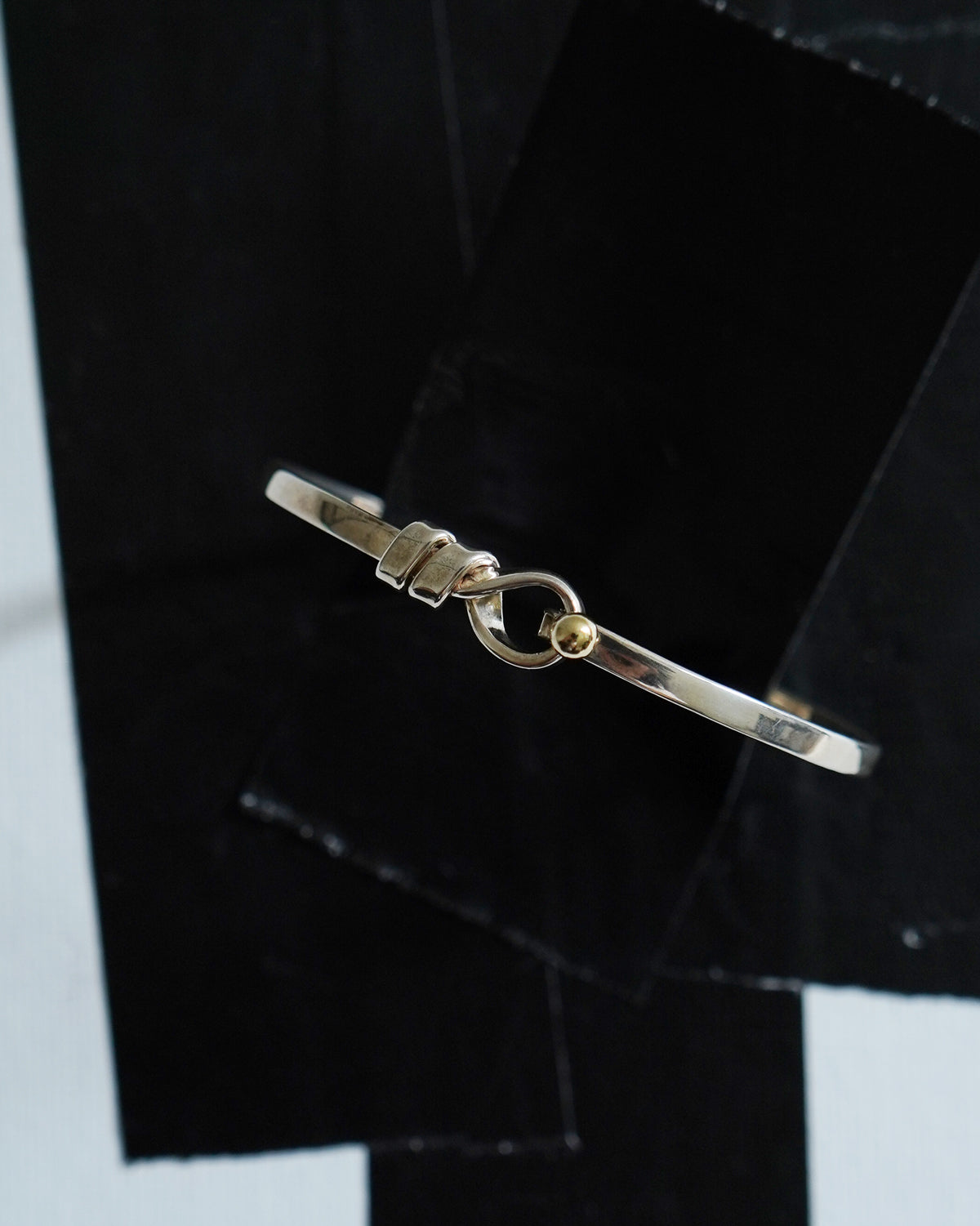 Silver x 18k Gold Hook & Eye Bracelet