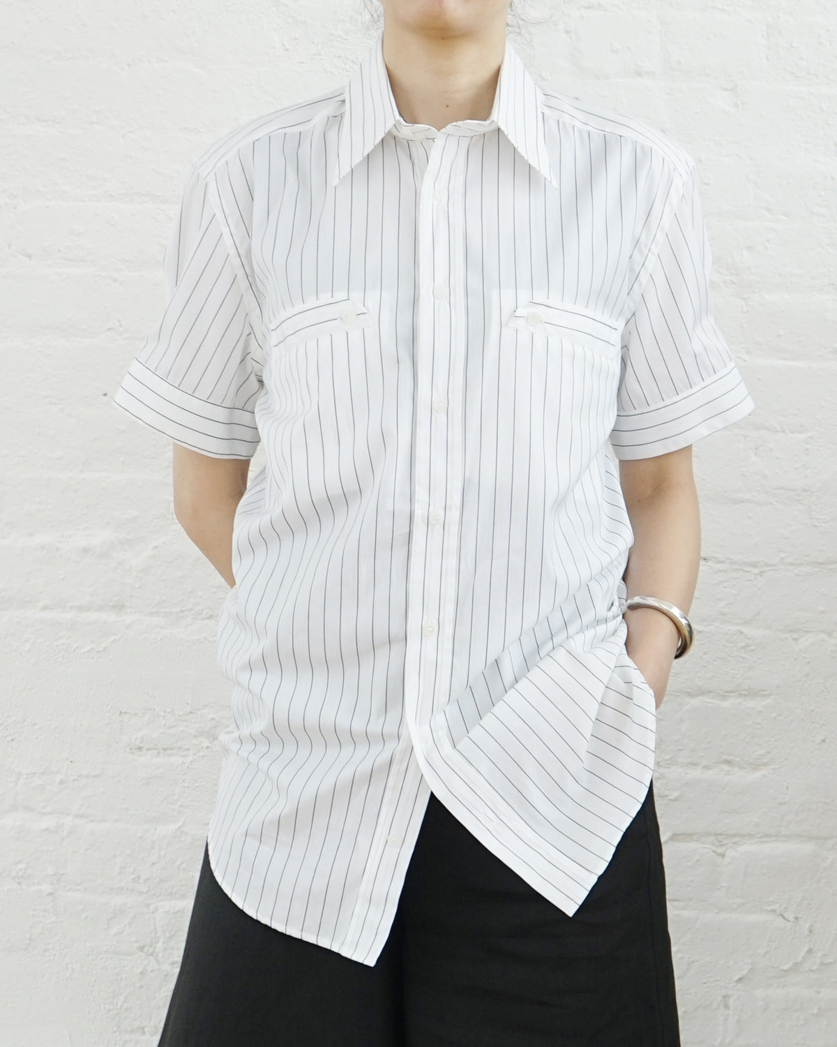 S/S Striped Dress Shirt