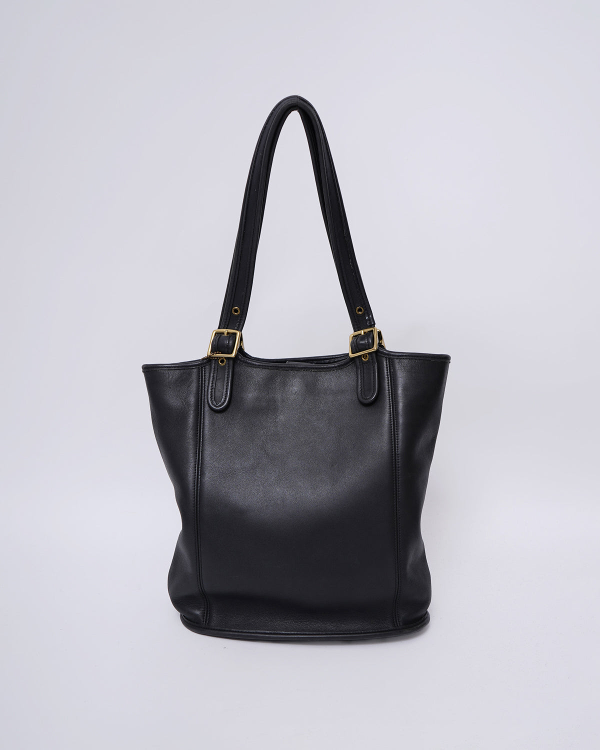 Black Leather Hand Bag