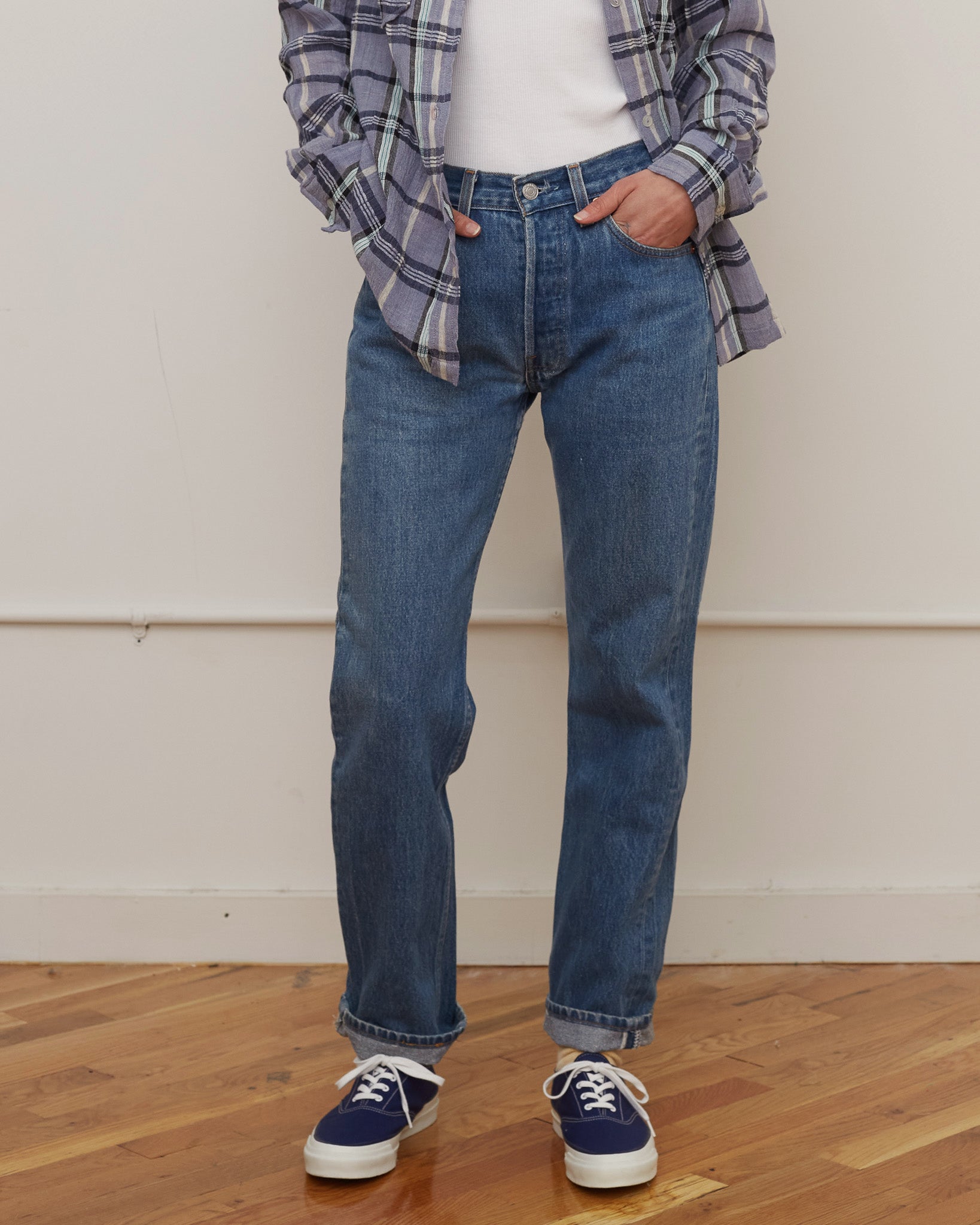 501 Straight Fit Denim Pants / size: 27