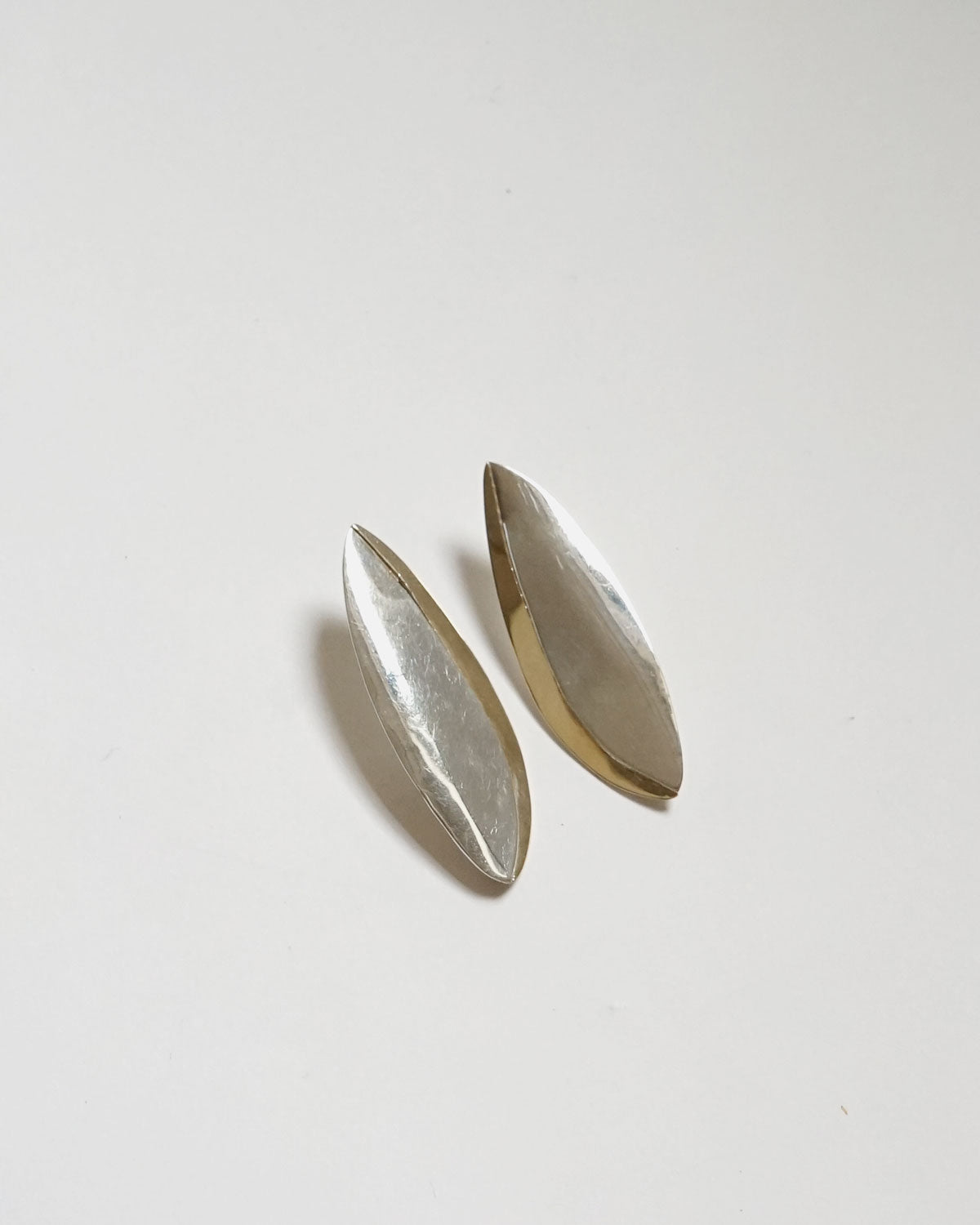 Silver x 14k Gold Earrings