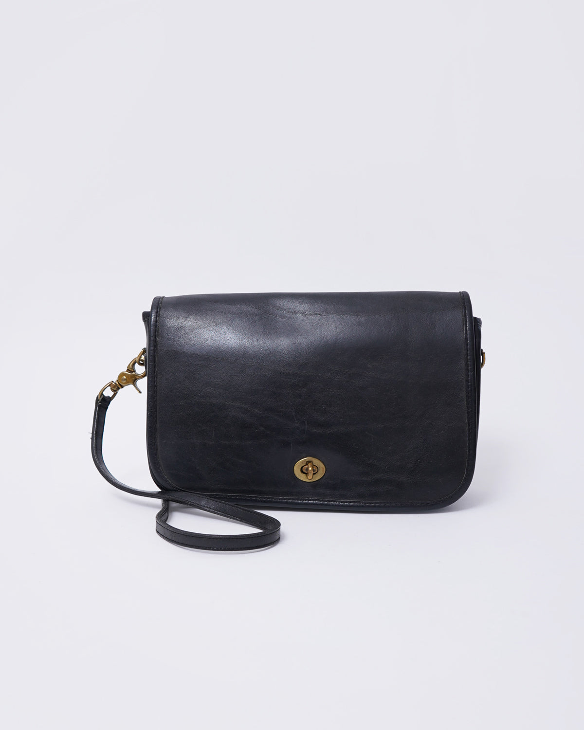 Black Leather Shoulder Bag – Front General Store