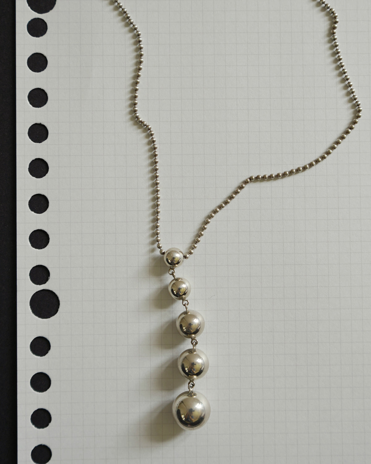 Silver Ball Necklace
