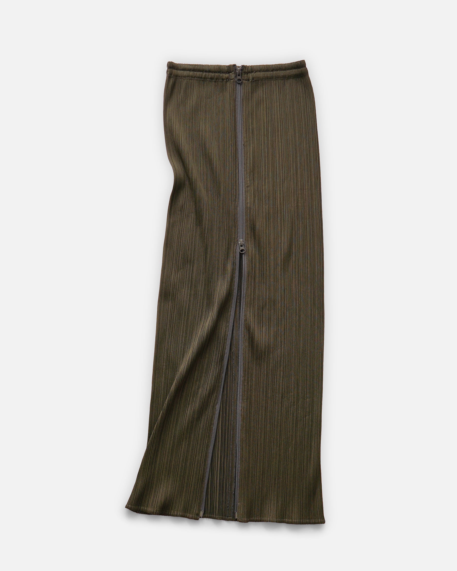 Issey Miyake Pleats Please Snake Print Pleated Long Skirt Made in