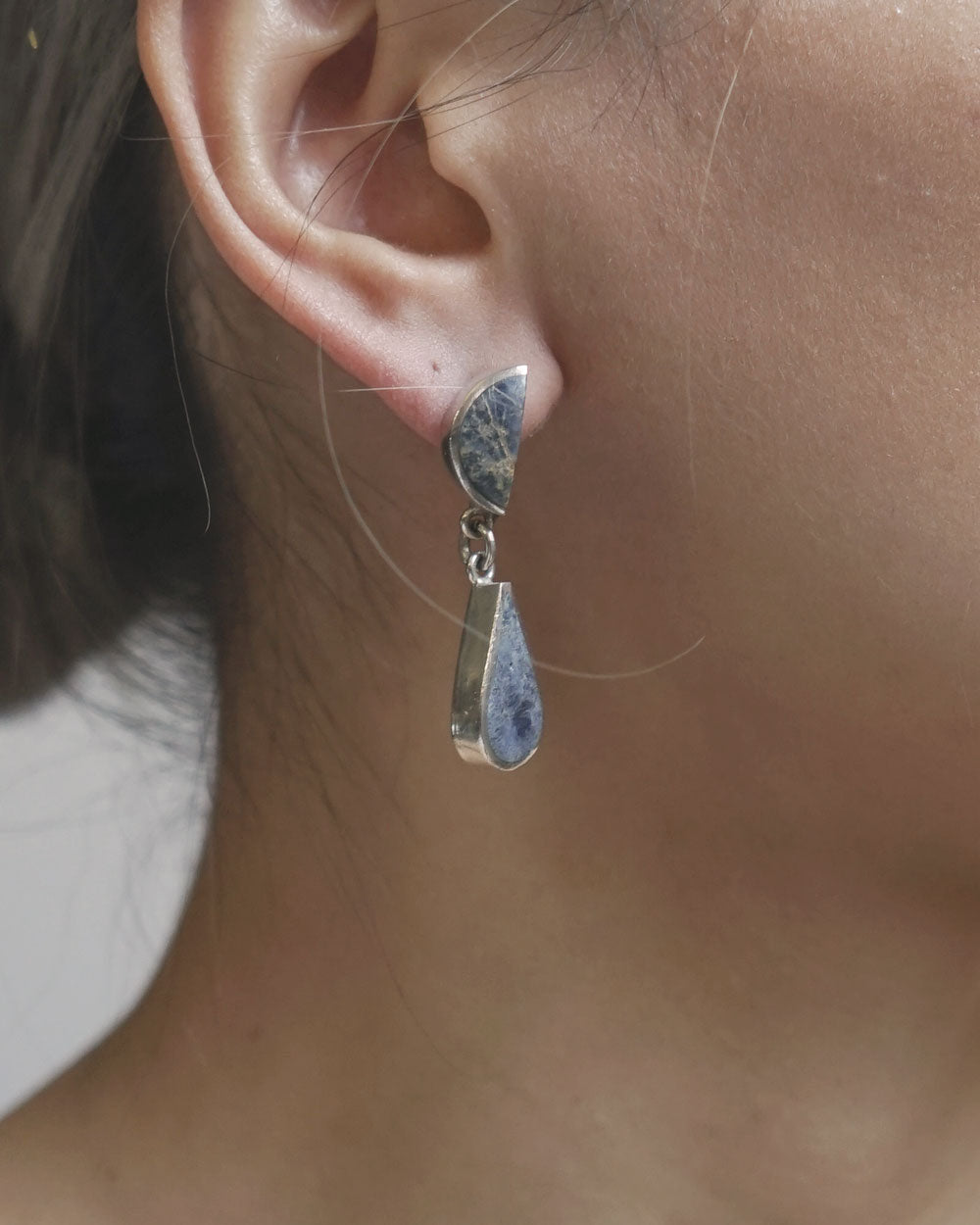 Silver x Sodalite Earrings